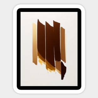 Streamlined Brown Sticker